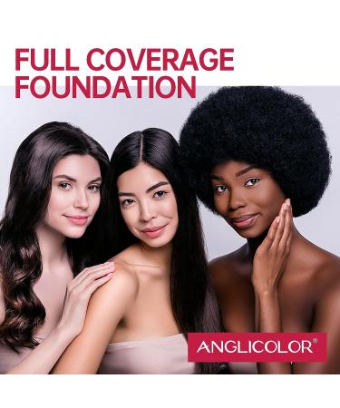 Anglicolor Matte Foundation 30ml - Flawless Full Coverage, Oil-Control, Long Lasting Liquid Foundation for Women - Waterproof Formula - 1PC 102 - Buy Online on GoSupps.com