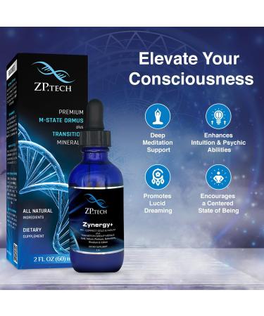 ZP.TECH Zynergy+ Ormus Colloidal Liquid Gold Concentrate Pure Monoatomic Ormus Gold and Indium Third Eye Awakening 24K Food Grade Ormus Au & in - 2 Oz - Buy Online on GoSupps.com
