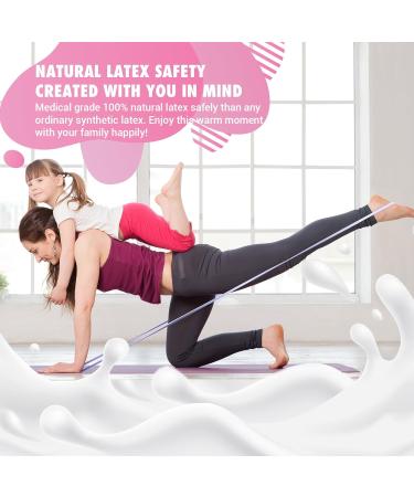 Pull Up Resistance Bands for Women - Dark Purple Exercise Bands with Training Poster | Home Gym Fitness & Physical Therapy - Buy Online on GoSupps.com