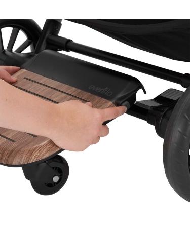 Evenflo Stroller Rider Board - Convenient Riding Option with Non-Skid Surface and Smooth-Ride Wheels - Holds up to 50 Pounds - Easy to Use - No Additional Parts Needed - Buy Online on GoSupps.com