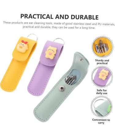 NOLITOY 12 Sets Earpick Kit - Stainless Ear Wax Removal Spoon & Cleaner for Effective Ear Cleaning | Ear Wax Picker & Massager - Buy Online on GoSupps.com