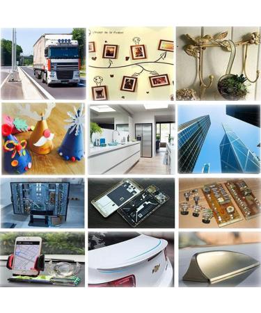 Realth Double Sided Tape Heavy Duty 1/2 x 15.4 Ft - Waterproof Mounting Tape for Home, Office, Automotive - Black Permanent Adhesive Deco Strips Lights - Buy Online on GoSupps.com