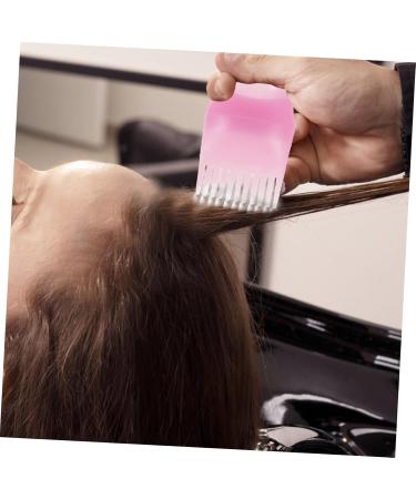 Flacon Applicateur Peigne pour Huile Capillaire 3 Pi ces Format Moyen Rose pour Coloration Racines Cheveux Usage Professionnel - Buy Online on GoSupps.com