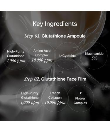 House of B Glow Glutathione 2-Step Face Film Set for Wrinkle Reduction & Skin Tone Enhancement Shine Your Light with Korean Mask 1 Count (Pack of 1) - Buy Online on GoSupps.com