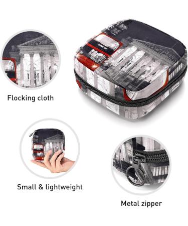 Buy Women's London Night Portable Period Kit Bag with Storage Pockets - Stylish & Functional Feminine Product Holder - Buy Online on GoSupps.com