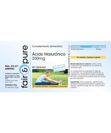 Fair & Pure - Hyaluronic acid 200mg high dose - 60 capsules - Buy Online on GoSupps.com
