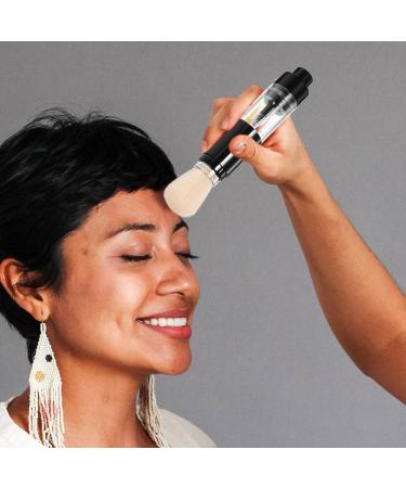 Beavorty Refillable Powder Brush Makeup Brush with Powder Spray Bottle Applicator Tool for Loose Powder Blush Talcum Highlight Powder Cosmetics - Buy Online on GoSupps.com