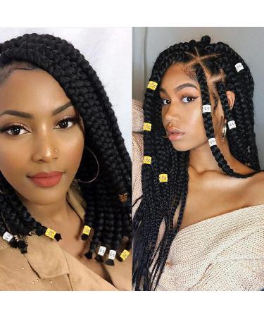 Dreadlock Beads Rhinestone Jewelry - 60pcs Gold & Silver Metal Hair Cuffs for Women - Buy Online on GoSupps.com