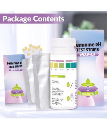 50 Count Vaginal pH Test Strips for Women - BV & Yeast Infection Test Kit - Monitor pH Balance at Home for Feminine Health - Buy Online on GoSupps.com