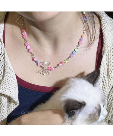 Oralgos Colorful Pearl Necklace for Women | Adjustable Bohemian Collar | Perfect Party Accessory - Buy Online on GoSupps.com