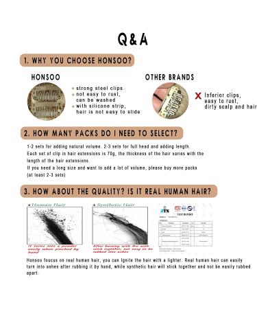 Honsoo Real Human Hair Clip In Balayage Hair Extensions | 15 Inch Mixed Bleach Blonde | 7pcs 70g Straight Silky Blonde Extensions for Women - Buy Online on GoSupps.com