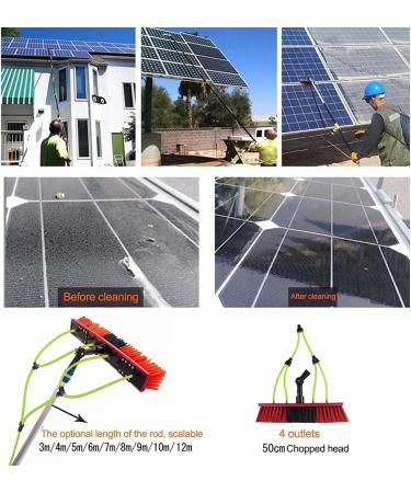 26ft(8m) Washing Kit: Water-fed Brush and Window Cleaning Set Window Cleaning Pole Water Fed Telescopic Brush Extendable Long Reach Window Cleaner Equipment 50cm Brush Head 8m Rod - Buy Online on GoSupps.com