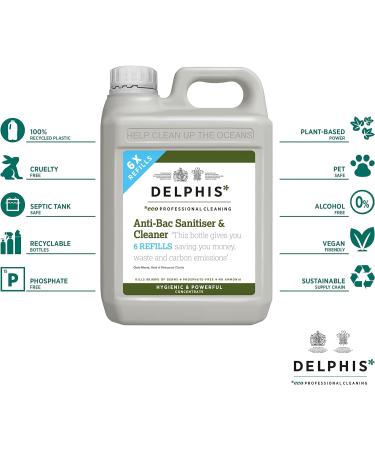 Delphis Eco Antibacterial Kitchen Surface Cleaner | 2L Concentrate | Kills 99.999% of Bacteria & Viruses incl. Enveloped Viruses 2 l (Pack of 1) - Buy Online on GoSupps.com