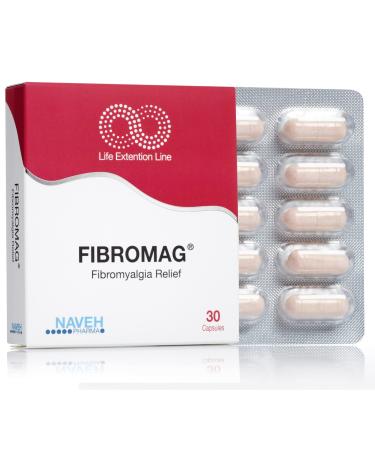 NAVEH PHARMA FIBROMAG - Fibromyalgia Pain and Fatigue Relief Supplements Natural Fast-Acting Extended Release Fibromyalgia & Arthritis Support for Muscle Aches Exhaustion 30 Ct.