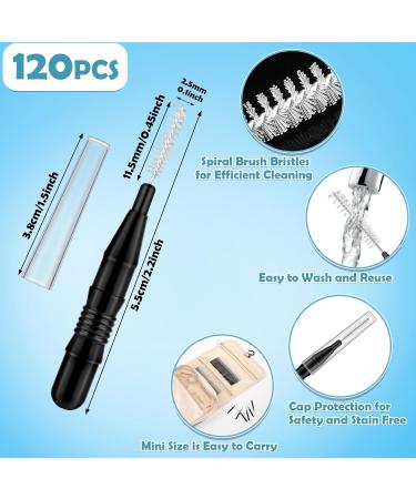 120 Pieces Interdental Brushes & Flossers - Soft Bristles 360 Bendable Tooth Cleaners for Optimal Dental Hygiene | International Shipping Available - Buy Online on GoSupps.com