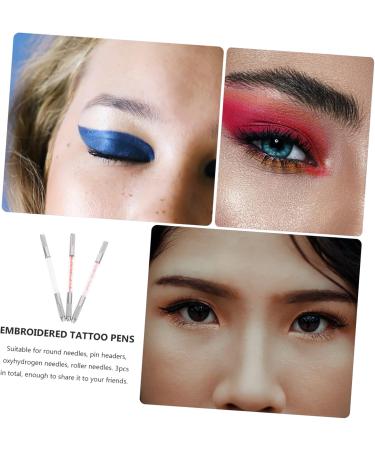 Ipetboom 12 Pcs Fruit Embroidery Pen Brow Pencil Embroidery Tools Crystal Microblading Pens Manual Metal Pen - Buy Online on GoSupps.com
