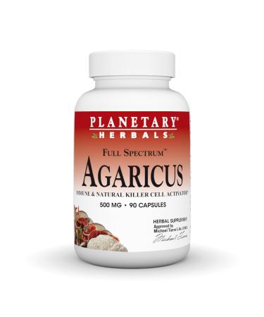 Planetary Herbals Agaricus Full Spectrum 500mg Immune & Natural Killer Cell Activator 90 Capsules