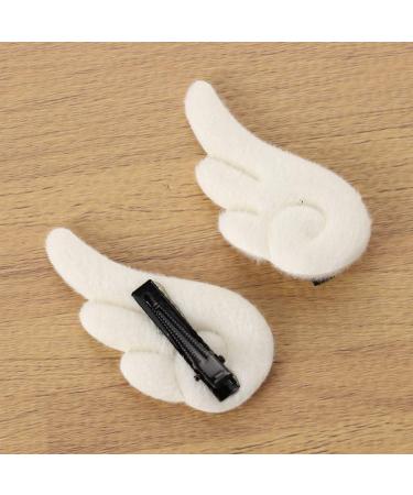 FRCOLOR Angel Wings Hair Clips - Plush Barrettes for Women | Unique Hair Accessories - International Shipping Available - Buy Online on GoSupps.com
