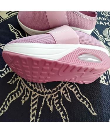 FAMYNGL Diabetic Shoes for Men and Women - Wide Width Adjustable Closure Orthopedic Sneakers - Pink, Size 41 - Buy Online on GoSupps.com