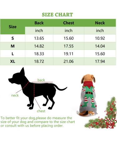 Christmas Dog Sweater | Warm Turtleneck Knitwear | Winter Pet Costume for Puppies & Dogs - Buy Online on GoSupps.com