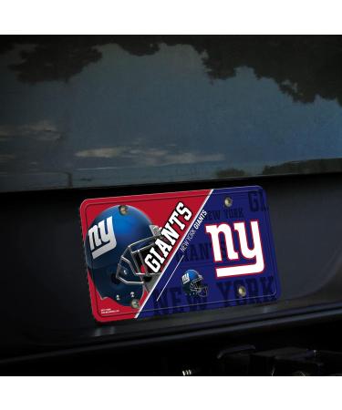 Rico Industries NFL New York Giants License Plate - Unisex Metal Design Team Color Standard Size | Shop Now - Buy Online on GoSupps.com