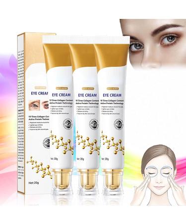 Anti-Wrinkle Eye Cream anti-aging Cleaner Lotion Serum Face Cream Eye Cream Smooth Wrinkles Fine Lines and Moisturises (3 PCs)