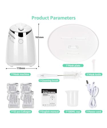 Facial Mask Machine DIY Multi-Function Automatic Face Mask Maker with Voice Reminder & Collagen Pills - Buy Online on GoSupps.com