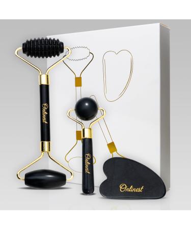 3in1 skin care tool set. Ultimate Facial Rejuvenation Companion. Facial massage. Face lift. Facial roller. Massage set. Natural skin care. Neck roller. Gua Sha set.