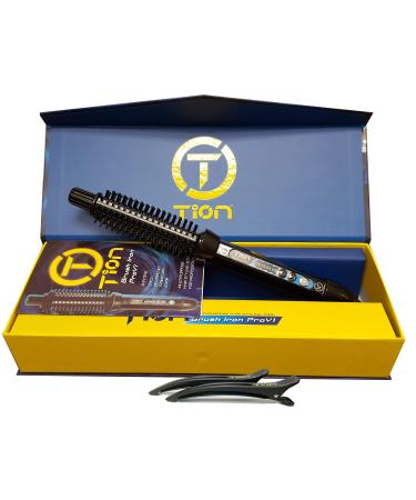 Tion Brush Iron Pro V1 1 inch Curling Iron with Tion Silicone Hair Clips | Tion Hair