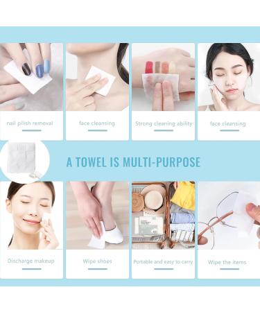 1200Pcs cotton pad eye care makeup remover wet compress nail polish remover diy lotion mask moisturizing and other basic hypoallergenic square cotton pad  - Buy Online on GoSupps.com