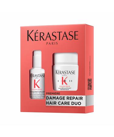 K rastase Premi re routine de soin avec pr -shampooing (45 ml) et shampooing (80 ml) pour cheveux ab m s r parateur et r duction du calcium