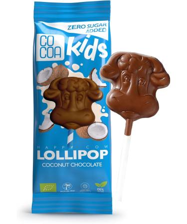 CO COA Organic Sugar Free Chocolate Lollipop 15g Sugar Free Coconut Candy Prebiotic Inulin Vegan and Lactose Free Suitable for KETO Diets GMO and Palm Oil Free - Buy Online on GoSupps.com