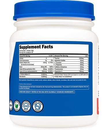 Nutricost Pre-Workout Complex Powder Watermelon (60 Serv) - Buy Online on GoSupps.com