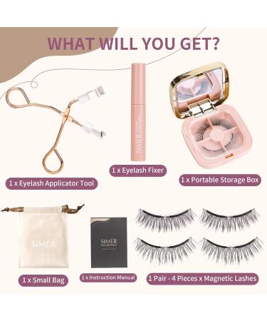 Magnetic Eyelashes - 4D C Curl Wispy Mink Lashes | Natural Look No Glue Needed | Upgrade Fairy Lashes for Beautiful Eyes - Buy Online on GoSupps.com