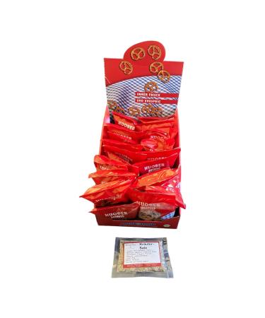 Generic HUOBER Mini Pretzel 1x counter display with 20 x 40g bags ( 800g in total) and 50g Wendlers herbal salt