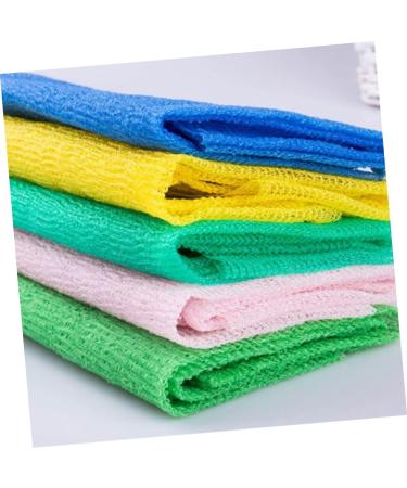 Healeved Onsen Bath Towel Set - 4pcs Body Towels with Back Scrubber and Loofah | Bath Cloth for Massage | Frosted Bath Loofahs - Buy Online on GoSupps.com