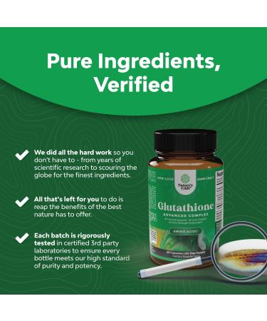 Pure Glutathione Amino Acid Supplement for Liver Support - With Glutamic Acid and Milk Thistle Seed Extract - Immune Boosting L Glutathione Pills - Buy Online on GoSupps.com
