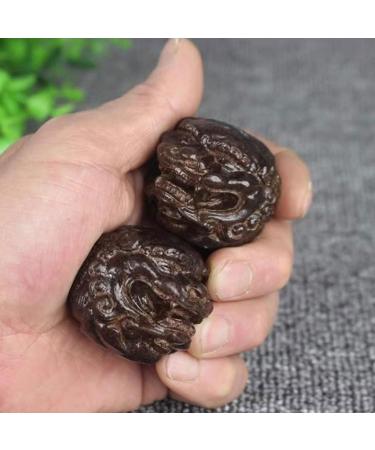 Unbit Baoding Balls - 2 Piece Walnut Marble Stress Ball Set for Self-Massage & Trigger Point Relief - Chinese Exercise Tool - Buy Online on GoSupps.com