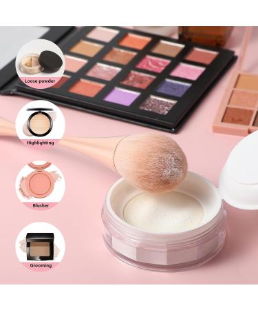 Super Large Makeup Brushes - Soft Fluffy Blush Foundation & Kabuki Brush for Blush Sunscreen & Cosmetics (Premium Pink - Buy Online on GoSupps.com