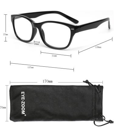 Buy 3 Pack Retro Readers | Vintage Style Reading Glasses for Men & Women - Amber Black Blue - 3.0 Diopters - Buy Online on GoSupps.com