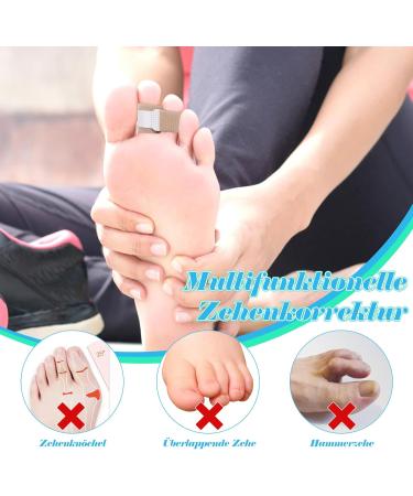 Zocone 20-Piece Hammer Toe Bandage Set | Toe Protection & Spreader for Crooked & Overlapping Toes | Medium & Large Skin Color Options - Buy Online on GoSupps.com
