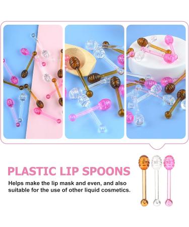 Beaupretty Lip Mask Applicators 30pcs Cute Mini Honey Dipper Shaped Facial Eye Cream Spatula Spatula Lip Balm Stick Cosmetic Wands Reusable Lip Scrub Applicator Beauty Tool - Buy Online on GoSupps.com