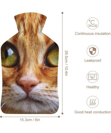 Lovely Cat Hot Water Bottle with Plush Cover - Hand Warmer for Adults & Children | 26.5x15.3cm - International Shipping Available - Buy Online on GoSupps.com