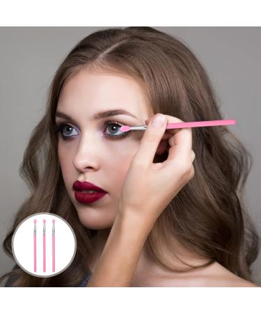 FOMIYES 6pcs Silicone Makeup Brush Set Lip Gloss Eyebrow and Lip Brush Applicators for Women Miss Pink 13x0.5cm - Buy Online on GoSupps.com