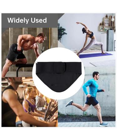 Adjustable Ostomy Belt 33-43 | Zippered Pouch Cover | Elastic Support Belt | Unisex Black Stealth Design - Buy Online on GoSupps.com