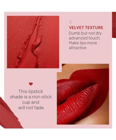 Buy Long Lasting Matte Lipstick Set - 4 Shades of Red Waterproof & Moisturizing Velvet Lipsticks for Women - Buy Online on GoSupps.com