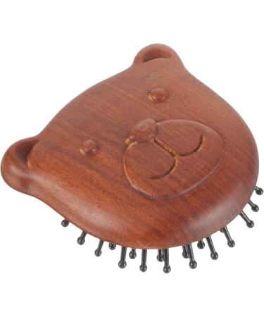 Beaupretty Airbag Massage Comb - Bear Shape Handheld Hair Washing Brush | Wooden Scalp Cleaner & Shampoo Detangler for Optimal Hair Care - Buy Online on GoSupps.com