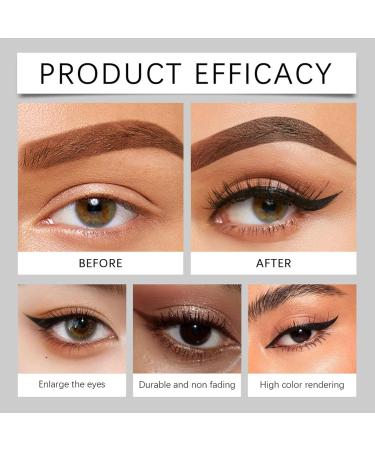 Pruojhw Gel Eyeliner 03g Smearresistant and Longlasting Eyeliner for Girls Daily Makeup Eyebrow Definition Home Travel Black - Buy Online on GoSupps.com
