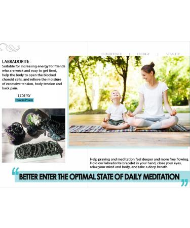 Feng Shui Labradorite Bracelet Set for Men | Root Chakra Gemstone Jewelry | Luck, Wealth, Stress Relief - Buy Online on GoSupps.com