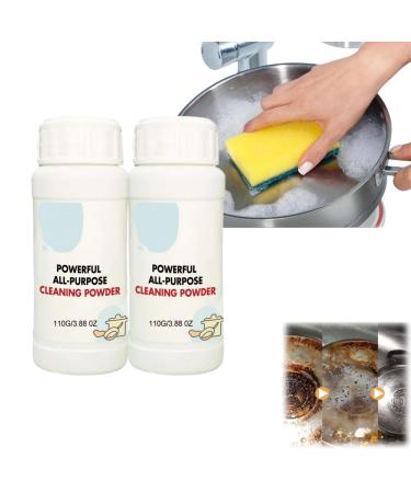 Peachloft Cleaner Super Strong Kitchen Cleaner Powder Peachloft Powerful Kitchen All-Purpose Cleaning Powder Foam Rust Remover Kitchen All-Purpose Cleaning Powder (110g*2)